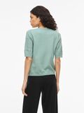 Product image thumbnail - VIMILOS - MANCHES COURTES TOP EN MAILLE, Blue Surf | 2