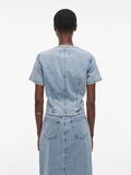 VILA DENIM TOP À MANCHES COURTES, Light Blue Denim, highres - 14105765_LightBlueDenim_004.jpg