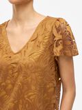 VILA VISTASIA V-NECK SHORT SLEEVED TOP, Cathay Spice, highres - 14111231_CathaySpice_006.jpg