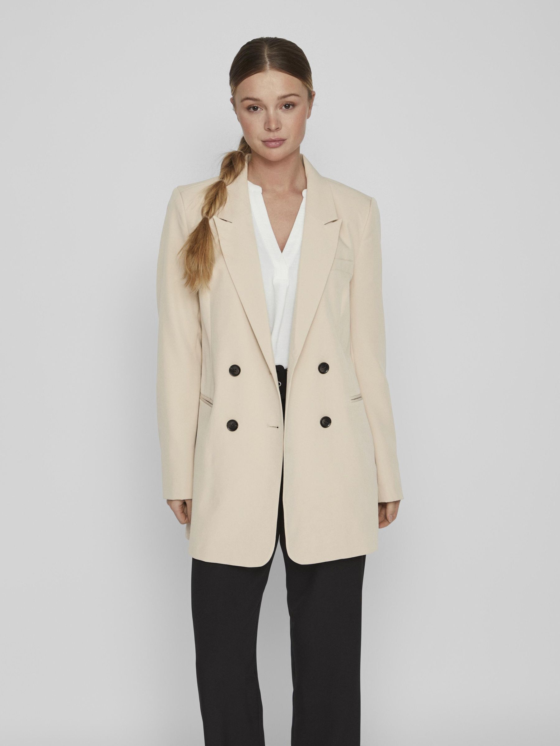 Cement colour blazer sales
