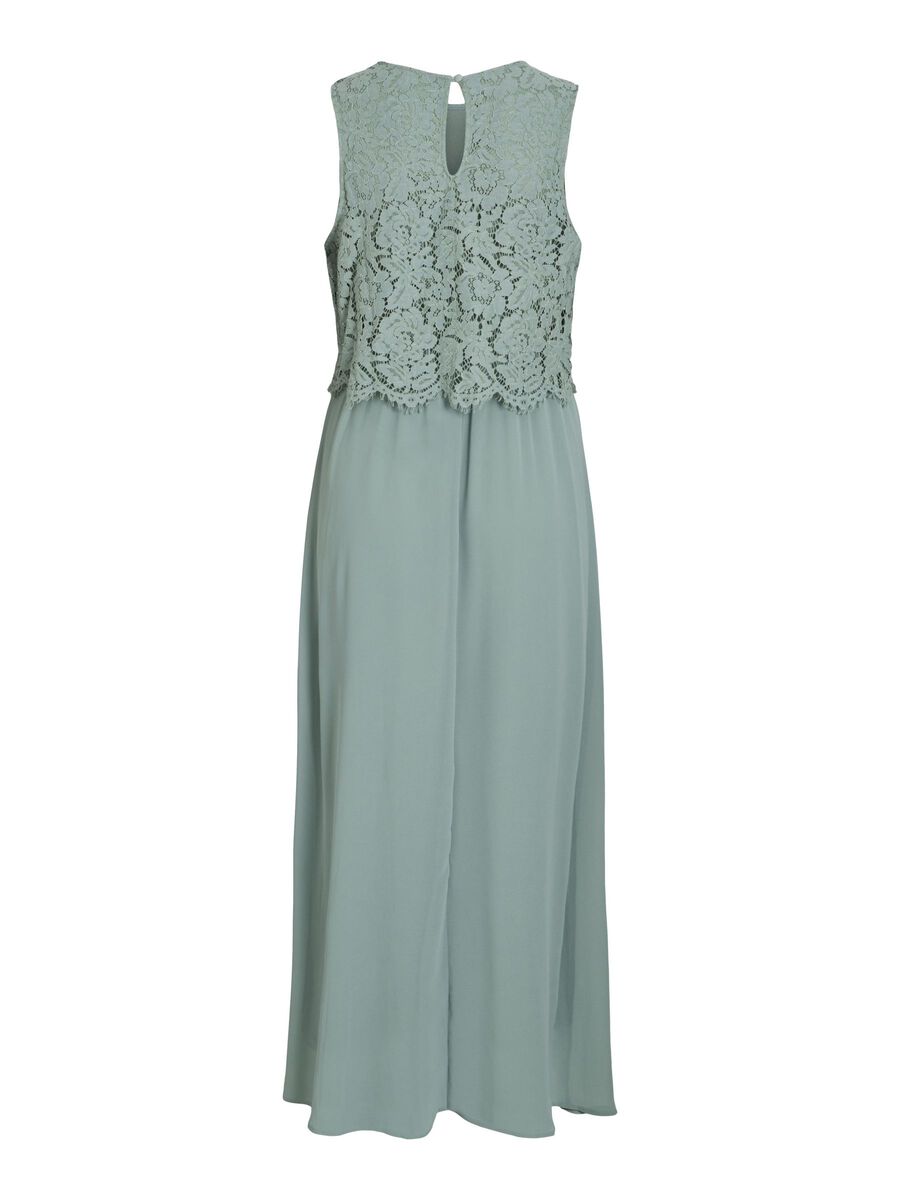 VILA VIMILINA SLEEVELESS MAXI DRESS, Green Milieu, highres - 14100341_GreenMilieu_002.jpg