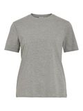 VILA VINORA RUNDHALS T-SHIRT, Medium Grey Melange, highres - 14103448_MediumGreyMelange_001.jpg