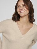 VILA V-NECK KNITTED PULLOVER, Feather Gray, highres - 14107431_FeatherGray_1188959_006.jpg