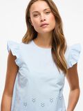 VILA VIHORTENSA EMBROIDERED CAP SLEEVE TOP, Kentucky Blue, highres - 14106908_KentuckyBlue_007.jpg