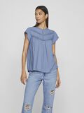 VILA DETAILED SHORT SLEEVED TOP, Coronet Blue, highres - 14099307_CoronetBlue_003.jpg