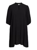 Vila CURVE - 3/4 SLEEVED SHORT DRESS, Black, highres - 14093179_Black_001.jpg