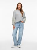 VILA LANGERMET SWEATSHIRT, Light Grey Melange, highres - 14110168_LightGreyMelange_1220075_005.jpg
