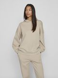 Vila LOOSE FIT HOODIE, Feather Gray, highres - 14096787_FeatherGray_003.jpg