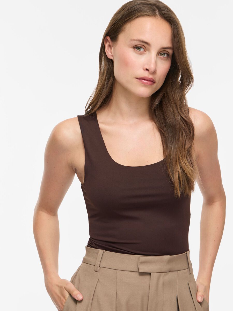 Carousel image - VIKENZA PRENDA B&Aacute;SICA CAMISETA DE TIRANTES, Coffee Bean | 3