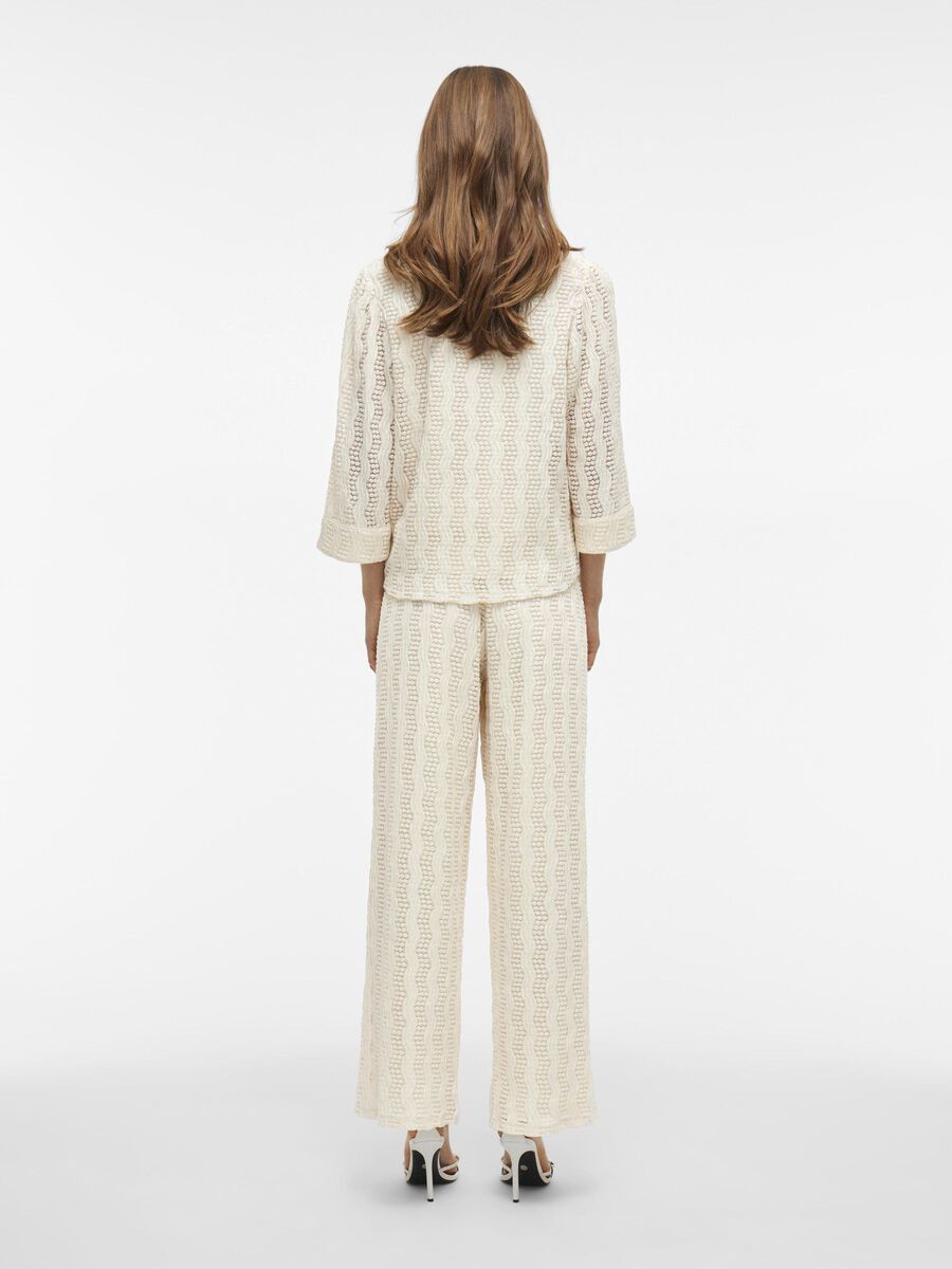 VILA HIGH WAIST WIDE-LEG TROUSERS, Birch, highres - 14103894_Birch_004.jpg
