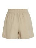 VILA HIGH WAIST COTTON SHORTS, Feather Gray, highres - 14089489_FeatherGray_002.jpg
