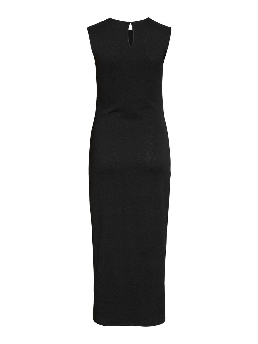 VILA VIDANNI MOUWLOOS MIDI JURK, Black, highres - 14113672_Black_002.jpg