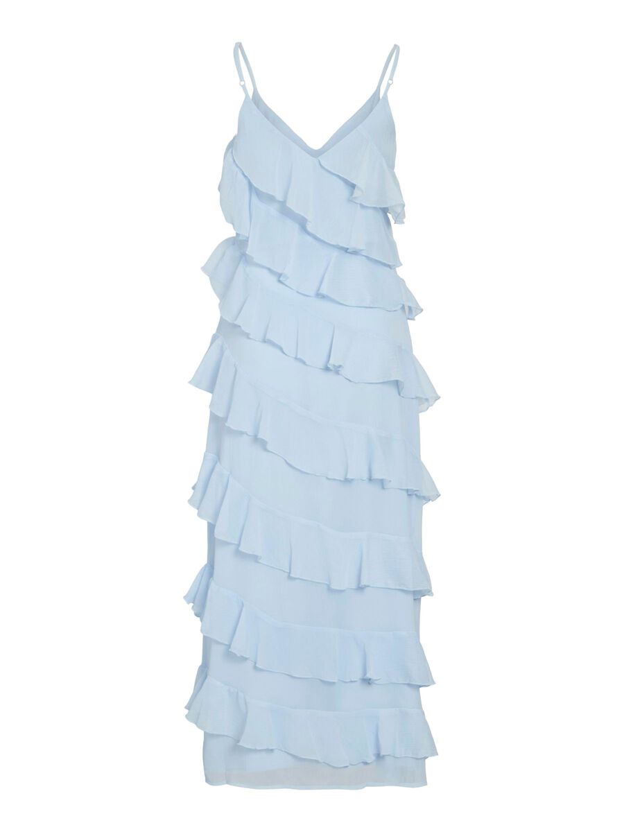 VILA STRAP MAXI DRESS, Cashmere Blue, highres - 14109420_CashmereBlue_002.jpg