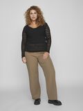 Vila CURVE - LACE LONG SLEEVED BLOUSE, Black, highres - 14077121_Black_005.jpg