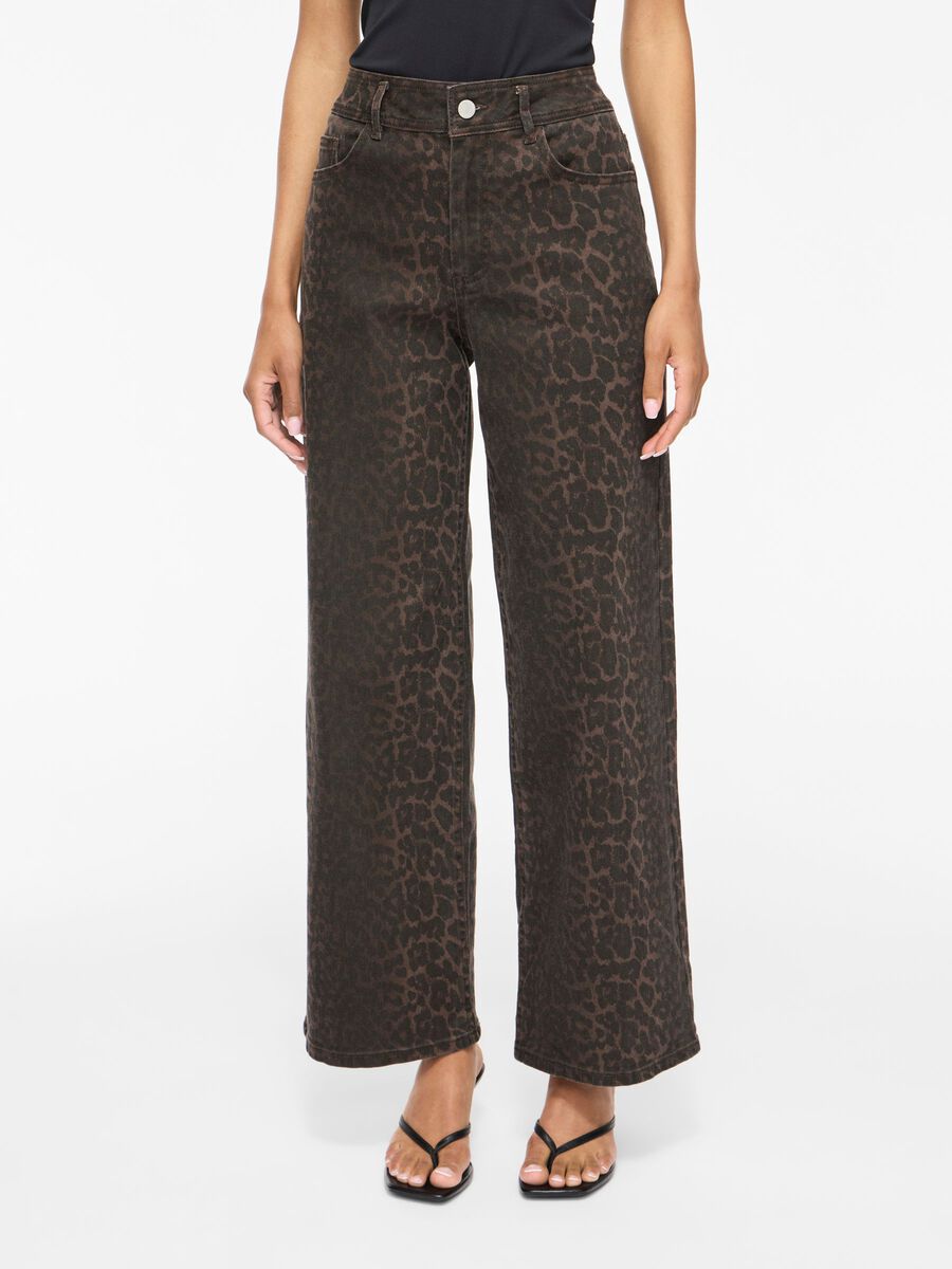 Product carousel image - VICHIA - TAILLE HAUTE JEAN, Coffee Bean | 1