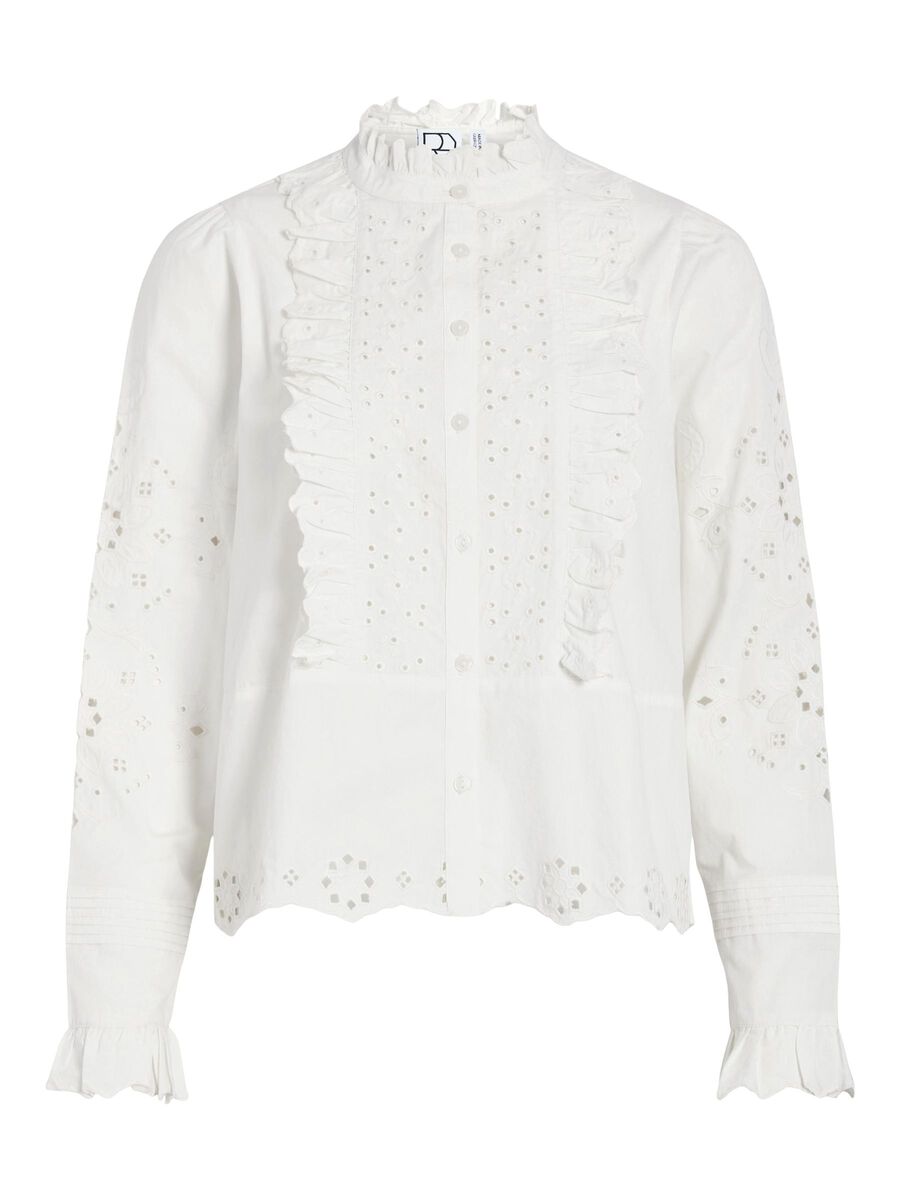 VILA RUFFLE COLLAR SHIRT, Cloud Dancer, highres - 14103491_CloudDancer_001.jpg