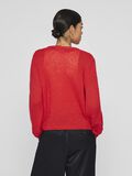 VILA V-NECK KNITTED CARDIGAN, Poppy Red, highres - 14108836_PoppyRed_004.jpg