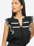 Product image thumbnail - VOJORANA SCOLLO CON SPACCHETTO TOP SENZA MANICHE, Black Beauty | 5