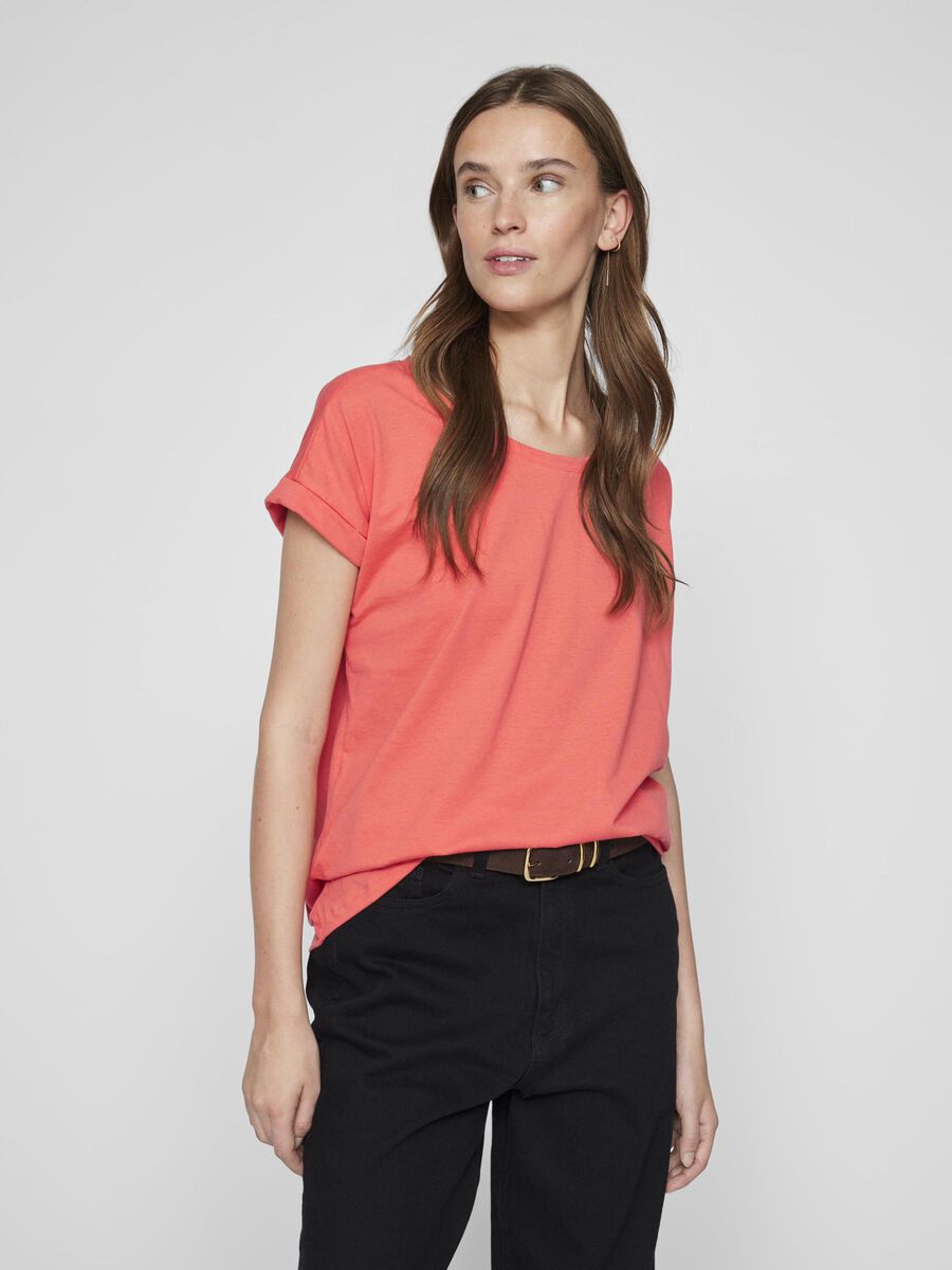 VILA VIDREAMERS ROUND NECK T-SHIRT, Dubarry, highres - 14083083_Dubarry_003.jpg