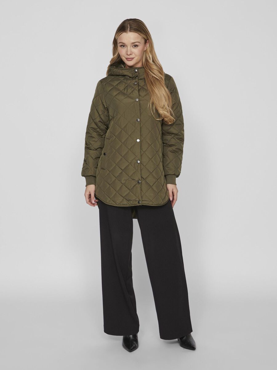 Vila PETITE - QUILTED CAPPOTTO, Ivy Green, highres - 14100206_IvyGreen_003.jpg