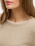 VILA ROUND NECK KNITTED PULLOVER, Natural Melange, highres - 14110910_NaturalMelange_1229777_007.jpg