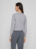 VILA AVEC BOUTONS SUR LE DEVANT CARDIGAN EN MAILLE, Light Grey Melange, highres - 14108338_LightGreyMelange_004.jpg