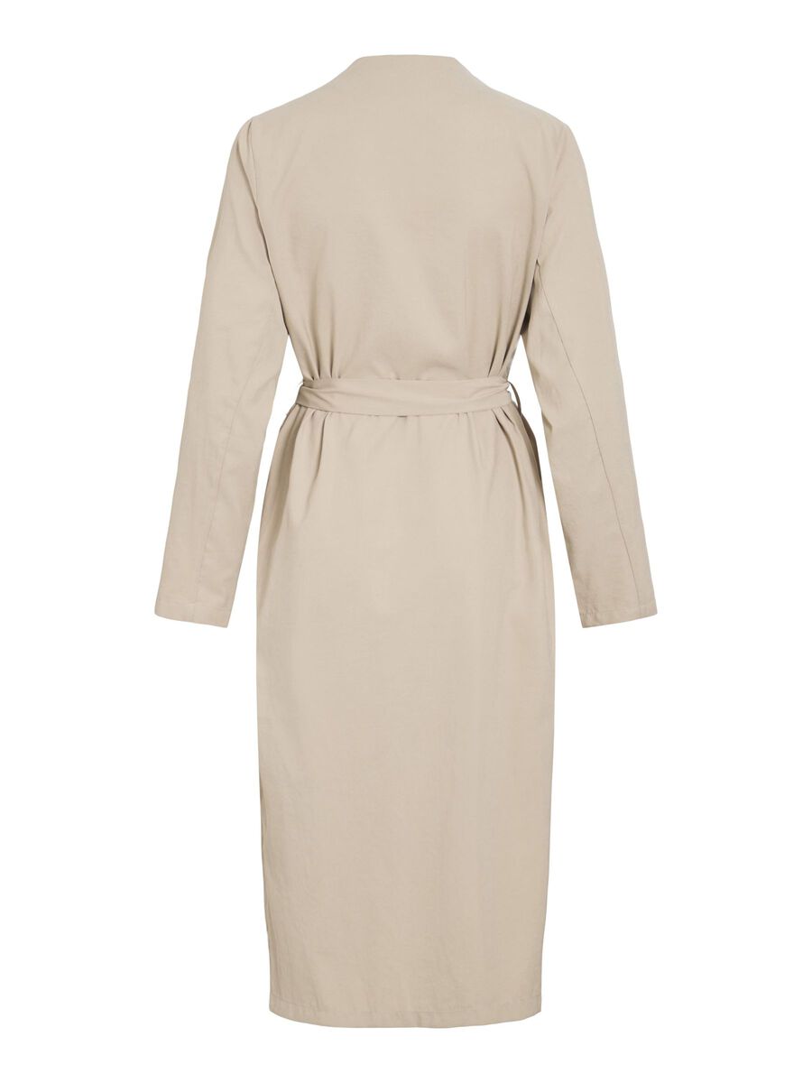 VILA BELTED TRENCHCOAT, Feather Gray, highres - 14100219_FeatherGray_002.jpg