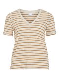 VILA V-NECK SHORT SLEEVED TOP, Birch, highres - 14104150_Birch_1192064_001.jpg