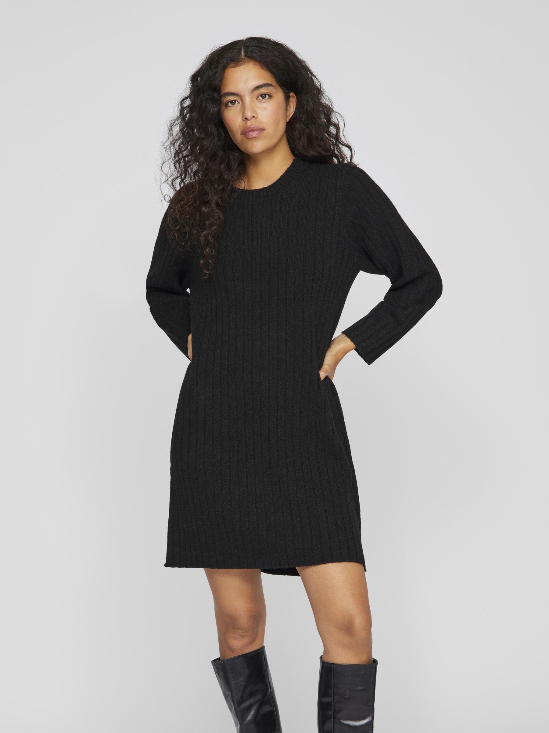 Vila long sleeve knit dress discount