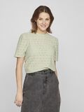 VILA DETAILED SHORT SLEEVED TOP, Desert Sage, highres - 14095074_DesertSage_003.jpg