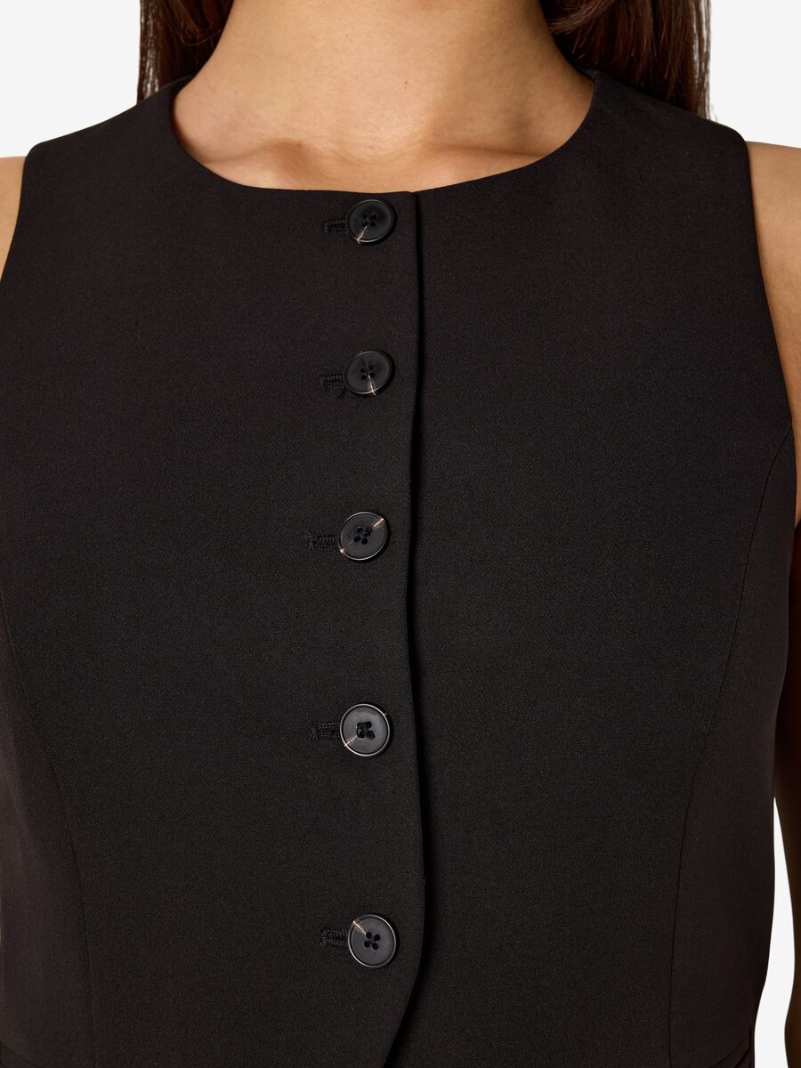 Carousel image - NMMAILE SLEEVELESS WAISTCOAT, Black | 3