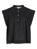 VILA SHORT SLEEVELESS SHIRT, Black Beauty, highres - 14105236_BlackBeauty_001.jpg