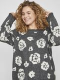 VILA CURVE - JACQUARD KNITTED PULLOVER, Medium Grey Melange, highres - 14100449_MediumGreyMelange_1134975_006.jpg