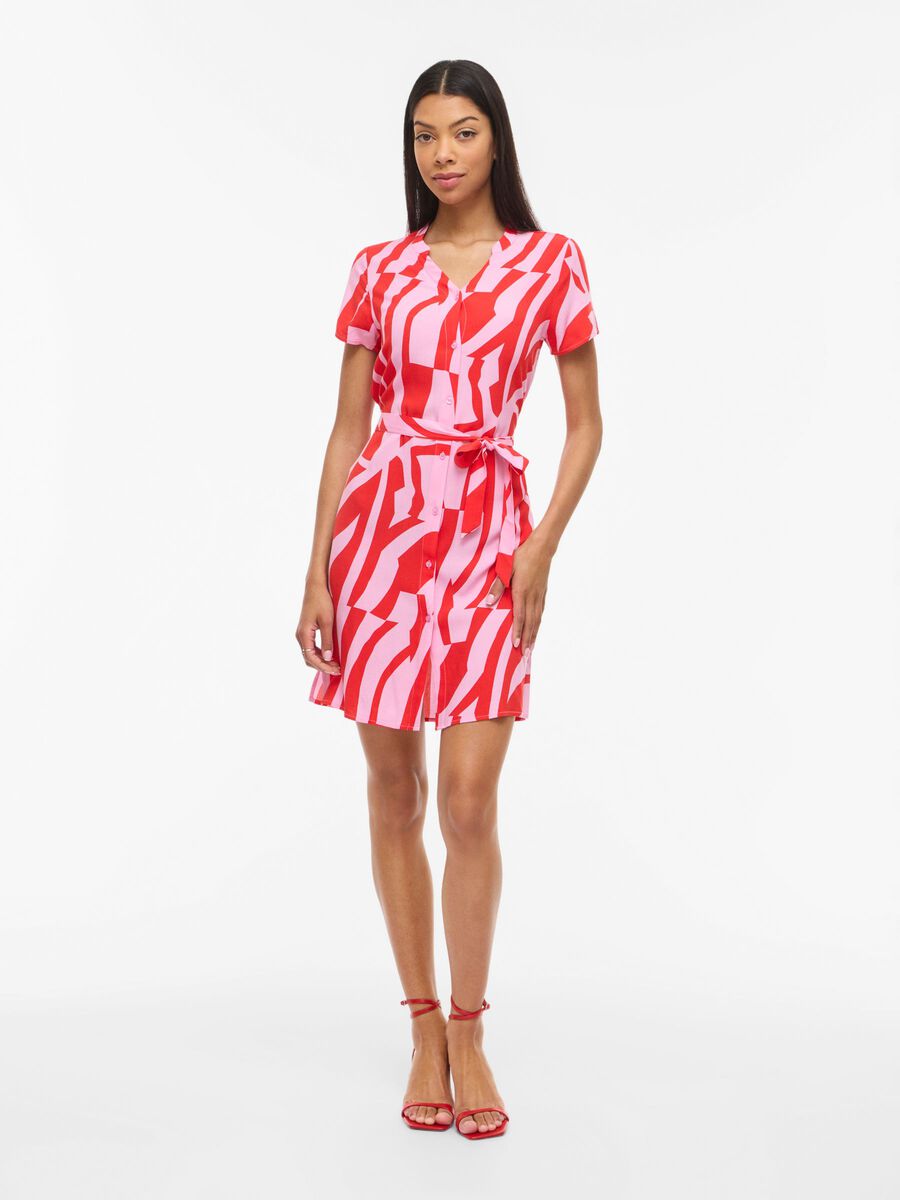 Carousel image - VIIDA PAYA SHORT SHIRT DRESS, Poppy Red | 4