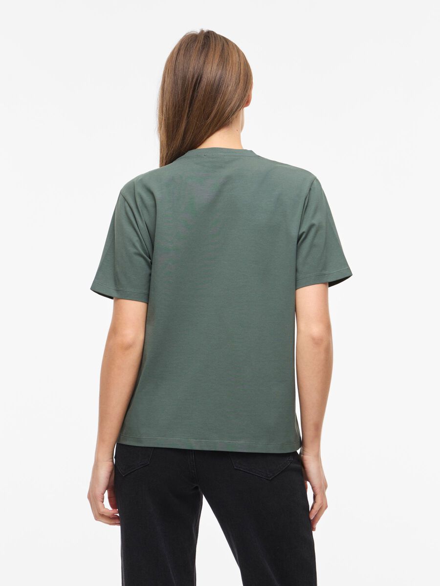 Product carousel image - VINORA ROUND NECK T-SHIRT, Balsam Green | 2