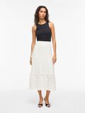 Product image thumbnail - VIAMALINA HIGH WAIST MIDDELLANGE ROK, Snow White | 4