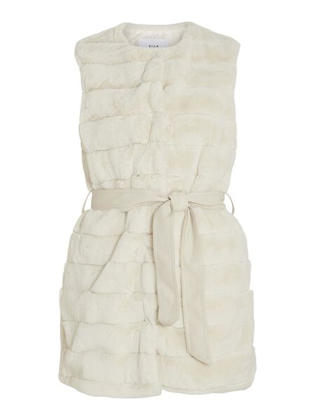 Vila FAUX FUR WAISTCOAT, Birch, highres - 14082261_Birch_001.jpg