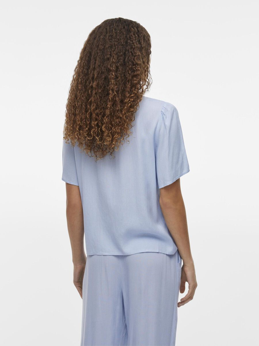 VILA SHORT SLEEVED SHIRT, Kentucky Blue, highres - 14102507_KentuckyBlue_004.jpg