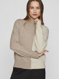 VILA HØYHALSET STRIKKET PULLOVER, Natural Melange, highres - 14103375_NaturalMelange_1157665_007.jpg