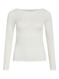 Product image thumbnail - VIROMINA BOATNECK LONG SLEEVED TOP, Snow White | 6
