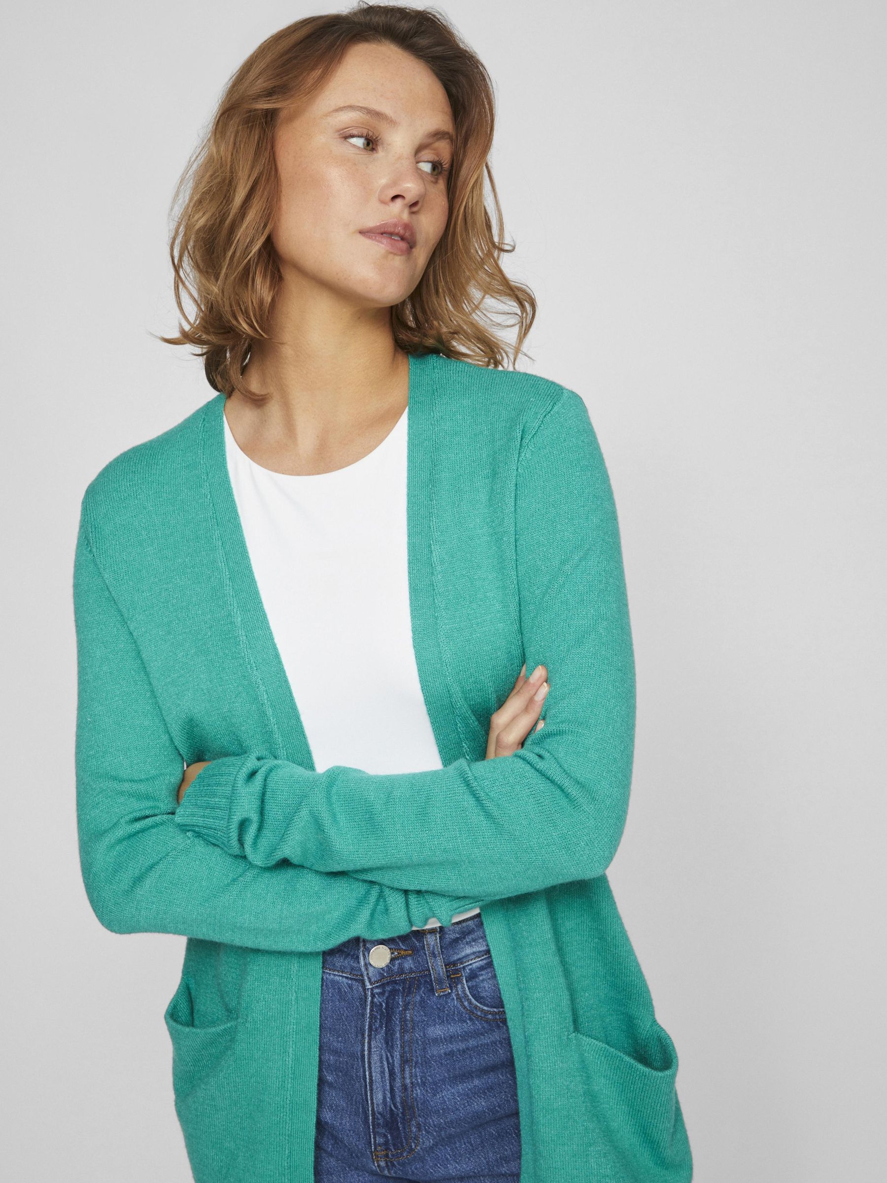 Vila open knit cardigan top