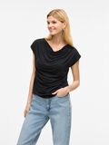VILA VIMODALA WATERFALL CAP SLEEVE TOP, Black Beauty, highres - 14107641_BlackBeauty_007.jpg