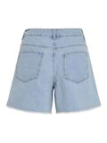 VILA HIGH WAIST DENIM SHORTS, Light Blue Denim, highres - 14095338_LightBlueDenim_002.jpg