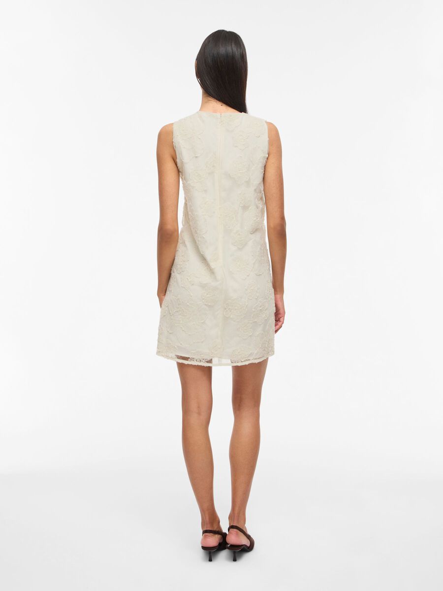 Product carousel image - VIGAMMA SLEEVELESS SHORT DRESS, Cloud Dancer | 2