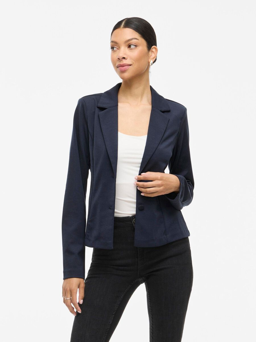 VILA VIPERI FITTED BLAZER, Navy Blazer, highres - 14108501_NavyBlazer_003.jpg