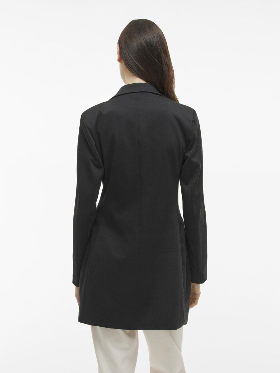 VILA LONG JERSEY BLAZER, Black, highres - 14109501_Black_004.jpg