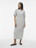 VILA KORTE MOUWEN MIDI JURK, Light Grey Melange, highres - 14107339_LightGreyMelange_003.jpg