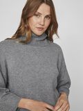 Vila COL ROULÉ PULL EN MAILLE, Medium Grey Melange, highres - 14065511_MediumGreyMelange_006.jpg