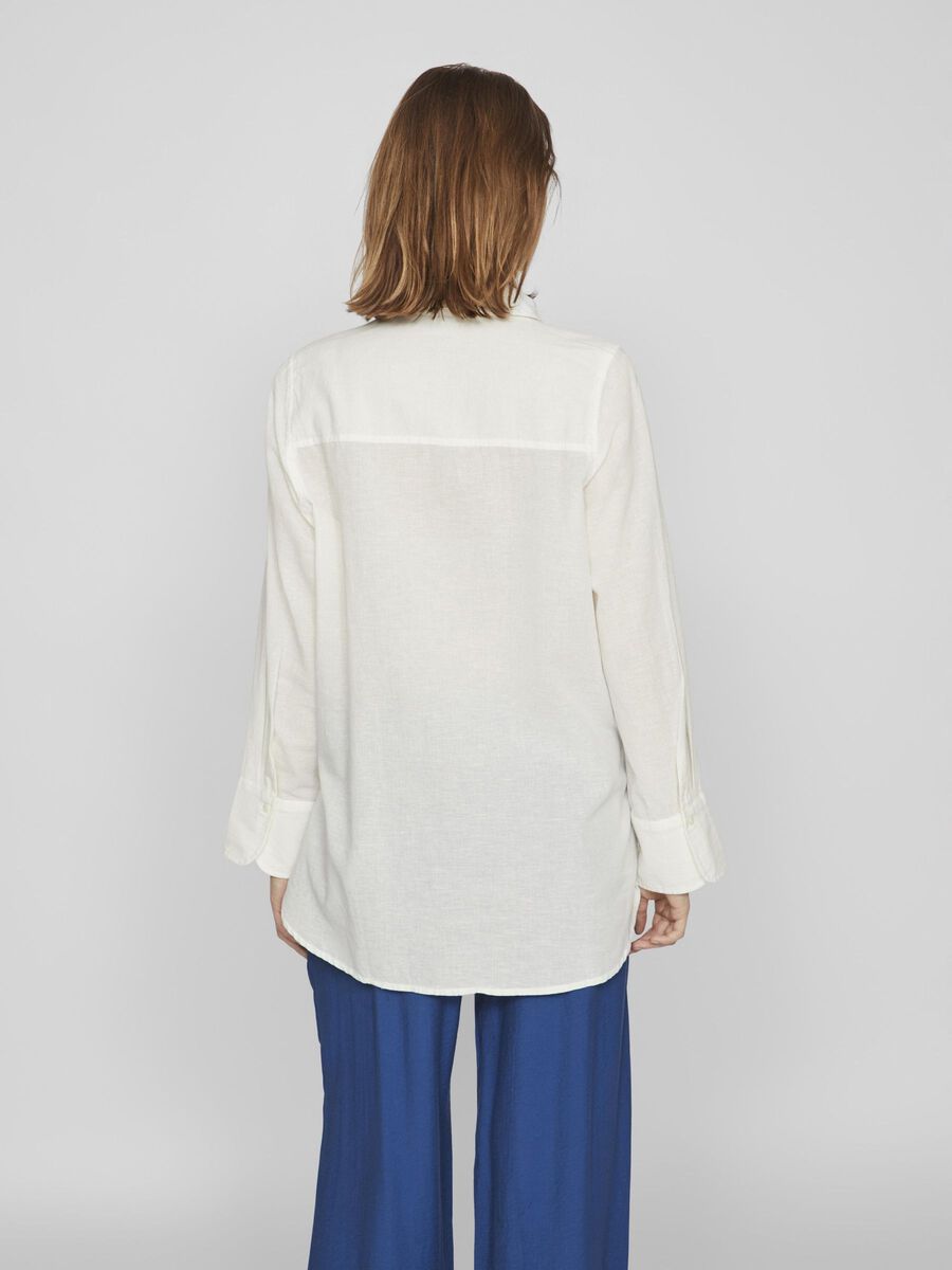 VILA LOOSE FIT SHIRT, Egret, highres - 14089271_Egret_004.jpg