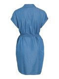 Product image thumbnail - VINORI SHORT SLEEVED SHIRT DRESS, Medium Blue Denim | 7